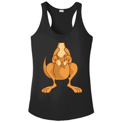 Funny Kangaroo Costume Art Halloween Easy DIY Outfit Ladies PosiCharge Competitor Racerback Tank