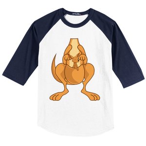 Funny Kangaroo Costume Art Halloween Easy DIY Outfit Baseball Sleeve Shirt