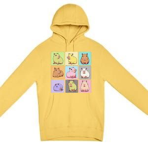 Funny Kawaii Capybara Cute Premium Pullover Hoodie