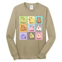 Funny Kawaii Capybara Cute Tall Long Sleeve T-Shirt