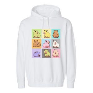 Funny Kawaii Capybara Cute Garment-Dyed Fleece Hoodie