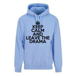 Funny Keep Calm And Leave The Drama Stress Peace Gift Unisex Surf Hoodie