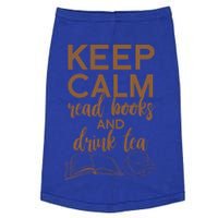 Funny Keep Calm Read Books And Tea Gift Gift Doggie Tank