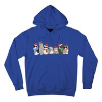 Funny Kittens Christmas Cute Gift Xmas Tree Lights Xmas Cat Gift Hoodie