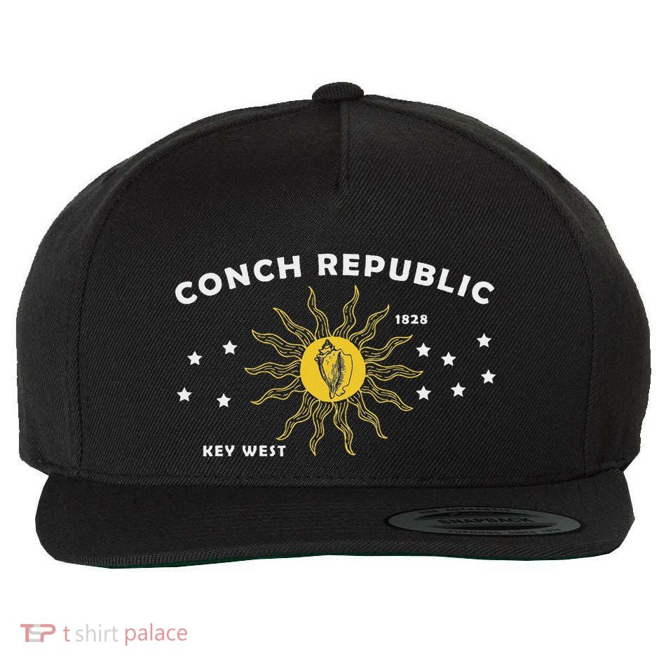 Florida Keys Conch Republic Duval Street Floridian West Buoy Wool Snapback Cap