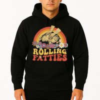 Fat Kitten Cat Rolling Fatties Cute Kitty Owner Hoodie