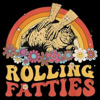 Fat Kitten Cat Rolling Fatties Cute Kitty Owner Hoodie