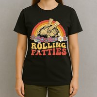 Fat Kitten Cat Rolling Fatties Cute Kitty Owner T-Shirt