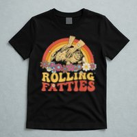 Fat Kitten Cat Rolling Fatties Cute Kitty Owner T-Shirt