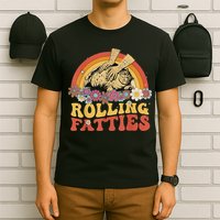Fat Kitten Cat Rolling Fatties Cute Kitty Owner T-Shirt