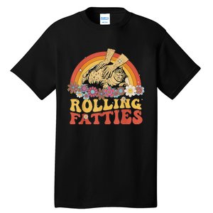 Fat Kitten Cat Rolling Fatties Cute Kitty Owner Tall T-Shirt