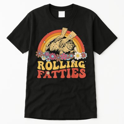 Fat Kitten Cat Rolling Fatties Cute Kitty Owner Tall T-Shirt