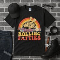 Fat Kitten Cat Rolling Fatties Cute Kitty Owner Tall T-Shirt