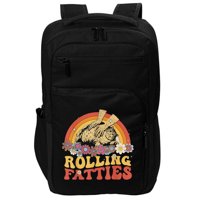 Fat Kitten Cat Rolling Fatties Cute Kitty Owner Impact Tech Backpack