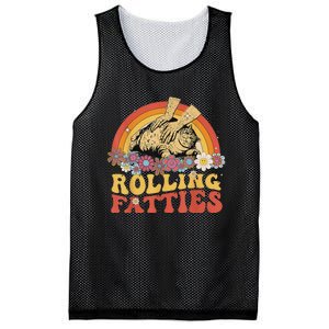 Fat Kitten Cat Rolling Fatties Cute Kitty Owner Mesh Reversible Basketball Jersey Tank