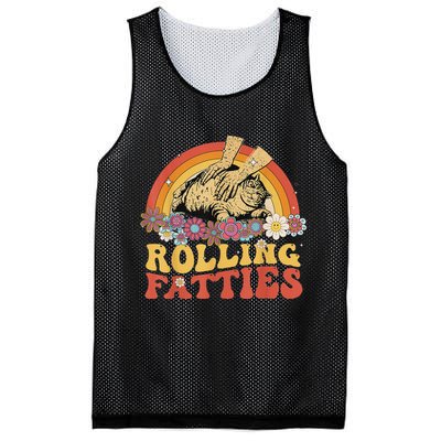 Fat Kitten Cat Rolling Fatties Cute Kitty Owner Mesh Reversible Basketball Jersey Tank