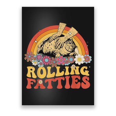Fat Kitten Cat Rolling Fatties Cute Kitty Owner Poster