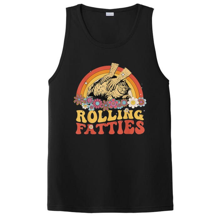 Fat Kitten Cat Rolling Fatties Cute Kitty Owner PosiCharge Competitor Tank