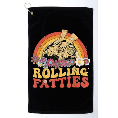 Fat Kitten Cat Rolling Fatties Cute Kitty Owner Golf Towel