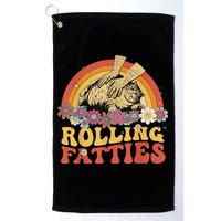 Fat Kitten Cat Rolling Fatties Cute Kitty Owner Golf Towel