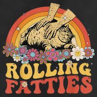 Fat Kitten Cat Rolling Fatties Cute Kitty Owner Golf Towel