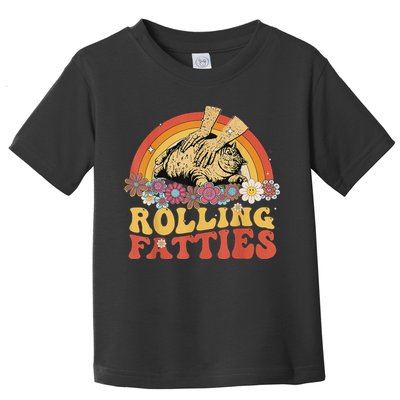Fat Kitten Cat Rolling Fatties Cute Kitty Owner Toddler T-Shirt