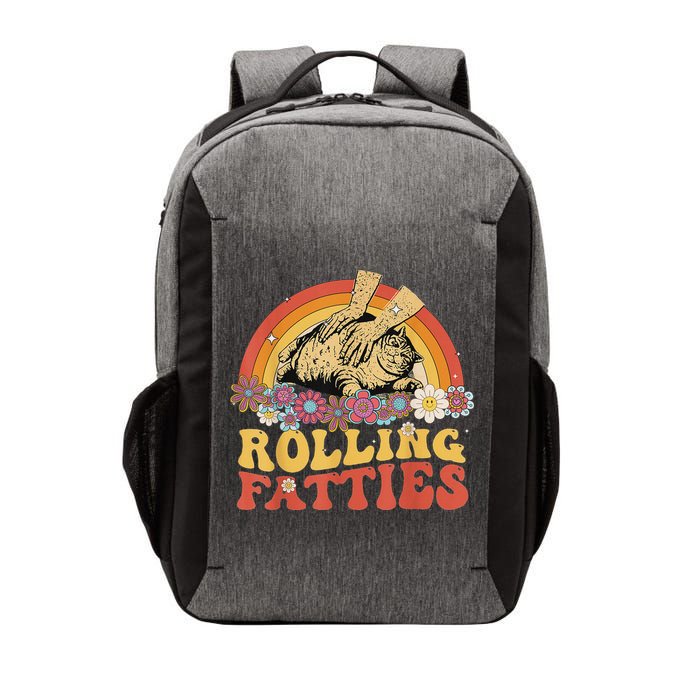Fat Kitten Cat Rolling Fatties Cute Kitty Owner Vector Backpack