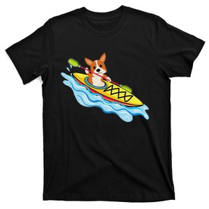 Funny Kayak Corgi T Kayak Dog Buddy T-Shirt