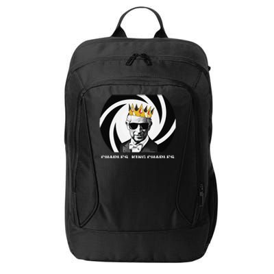 Funny King Charles III Coronation Party British Humour Fun City Backpack