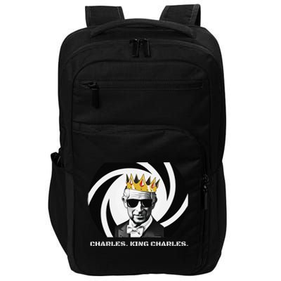 Funny King Charles III Coronation Party British Humour Fun Impact Tech Backpack