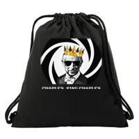 Funny King Charles III Coronation Party British Humour Fun Drawstring Bag