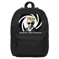 Funny King Charles III Coronation Party British Humour Fun 16 in Basic Backpack