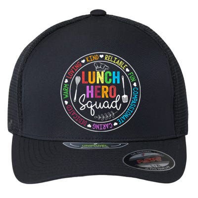 Funny Kind Caring Lunch Lady Outffit School Lunch Hero Squad Great Gift Flexfit Unipanel Trucker Cap