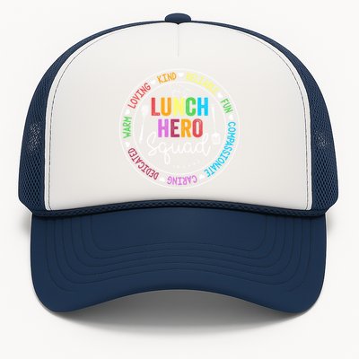 Funny Kind Caring Lunch Lady Outffit School Lunch Hero Squad Great Gift Trucker Hat