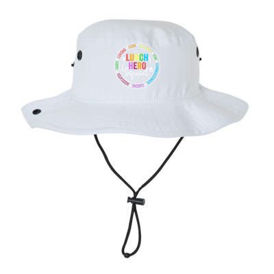 Funny Kind Caring Lunch Lady Outffit School Lunch Hero Squad Great Gift Legacy Cool Fit Booney Bucket Hat