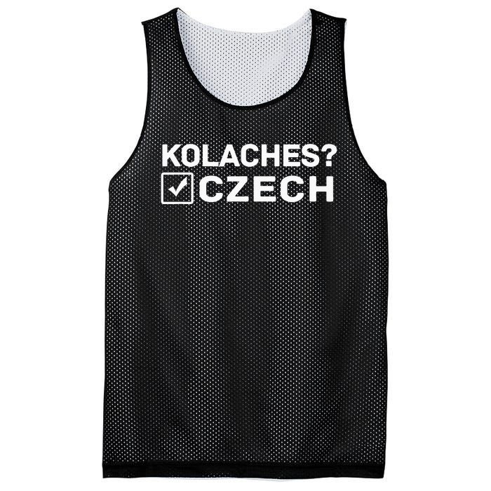 Funny Kolaches Czech Mesh Reversible Basketball Jersey Tank