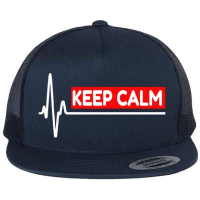 Funny Keep Calm Nurse Christmas Shopping Relax Cool Gift Flat Bill Trucker Hat