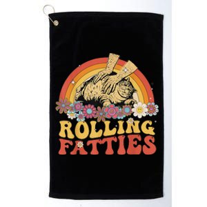 Fat Kitten Cat Rolling Fatties Cute Kitty Owner Platinum Collection Golf Towel