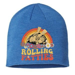 Fat Kitten Cat Rolling Fatties Cute Kitty Owner Sustainable Beanie