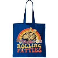 Fat Kitten Cat Rolling Fatties Cute Kitty Owner Tote Bag