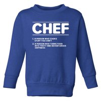 Funny Kitchen Chef Definition Gift Toddler Sweatshirt