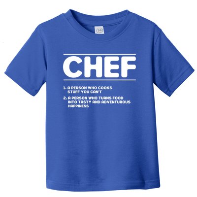 Funny Kitchen Chef Definition Gift Toddler T-Shirt