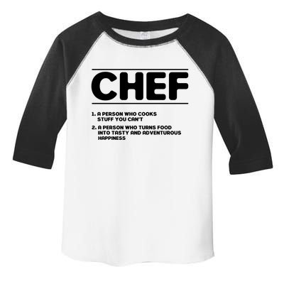 Funny Kitchen Chef Definition Gift Toddler Fine Jersey T-Shirt