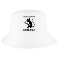 Funny Krampus Cat Christmas Greetings From Kram Puss Pagan Cool Comfort Performance Bucket Hat