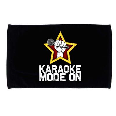 Funny Karaoke Design For Singer Sing Karaoke Lover Microfiber Hand Towel