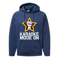 Funny Karaoke Design For Singer Sing Karaoke Lover Performance Fleece Hoodie