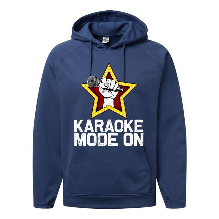 Funny Karaoke Design For Singer Sing Karaoke Lover Performance Fleece Hoodie