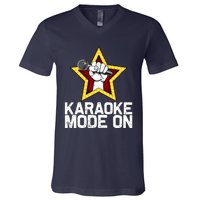 Funny Karaoke Design For Singer Sing Karaoke Lover V-Neck T-Shirt