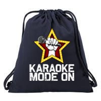 Funny Karaoke Design For Singer Sing Karaoke Lover Drawstring Bag