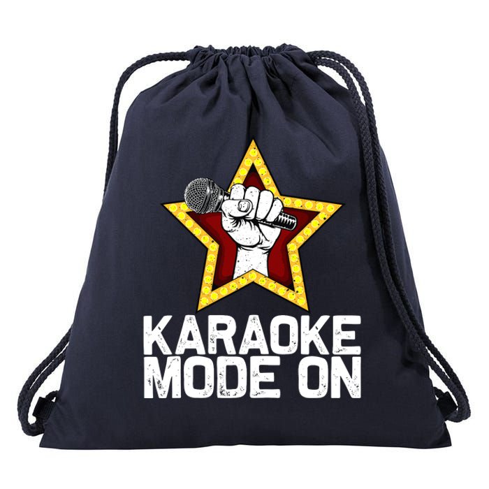 Funny Karaoke Design For Singer Sing Karaoke Lover Drawstring Bag